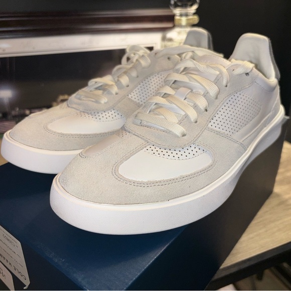 Cole Haan Men's White and Light Gray Sneakers - Picture 3 of 3